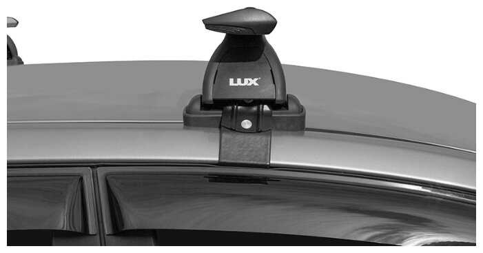 Багажник на крышу LUX черные дуги аэро-тревел (82мм) 1,2м на Киа Оптима 2019-2022, арт:214432B фотография 6