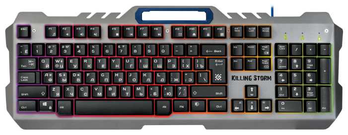 Игровой набор Defender Killing Storm MKP-013L RU, мышь+клавиатура+ковер фотография 1