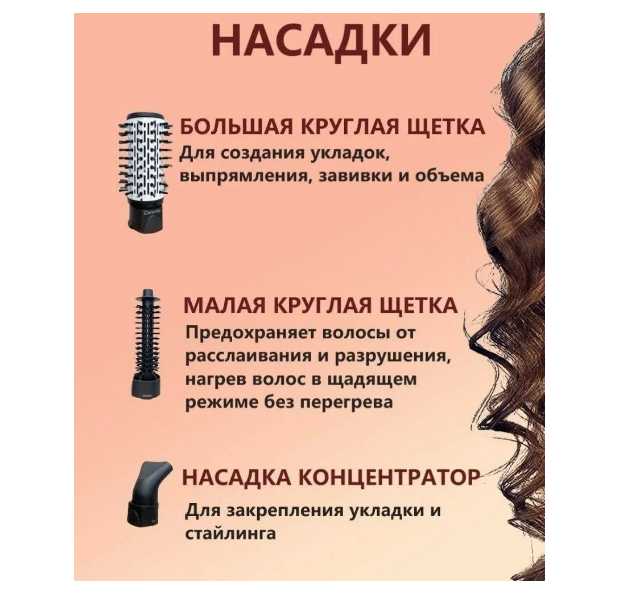 Фен для волос с насадками профессиональный фотография 16