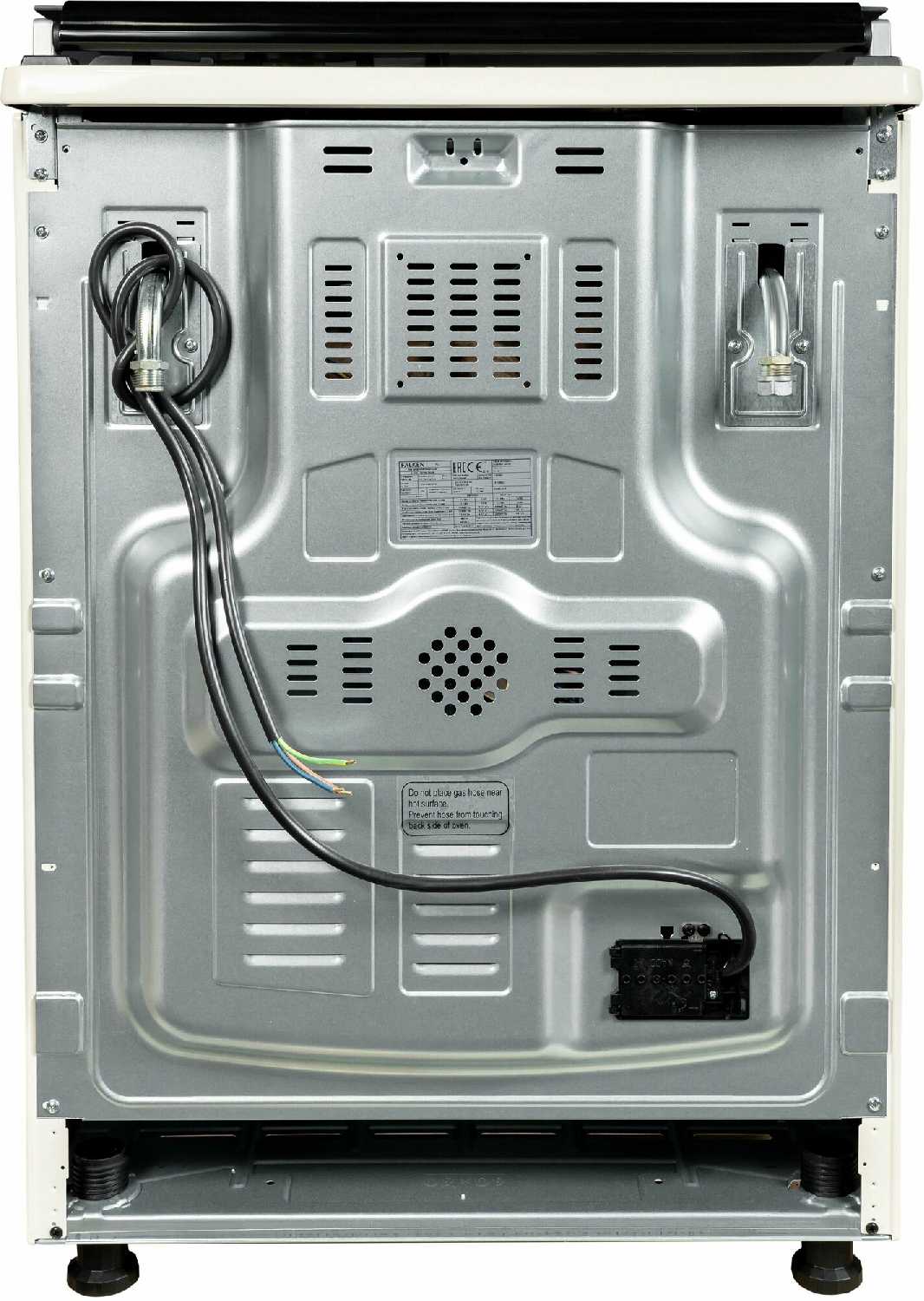 Комбинированная плита AXELDORF FG 063, 3газ + 1эл, электродуховка, газ-контроль, чугунные решетки фотография 7