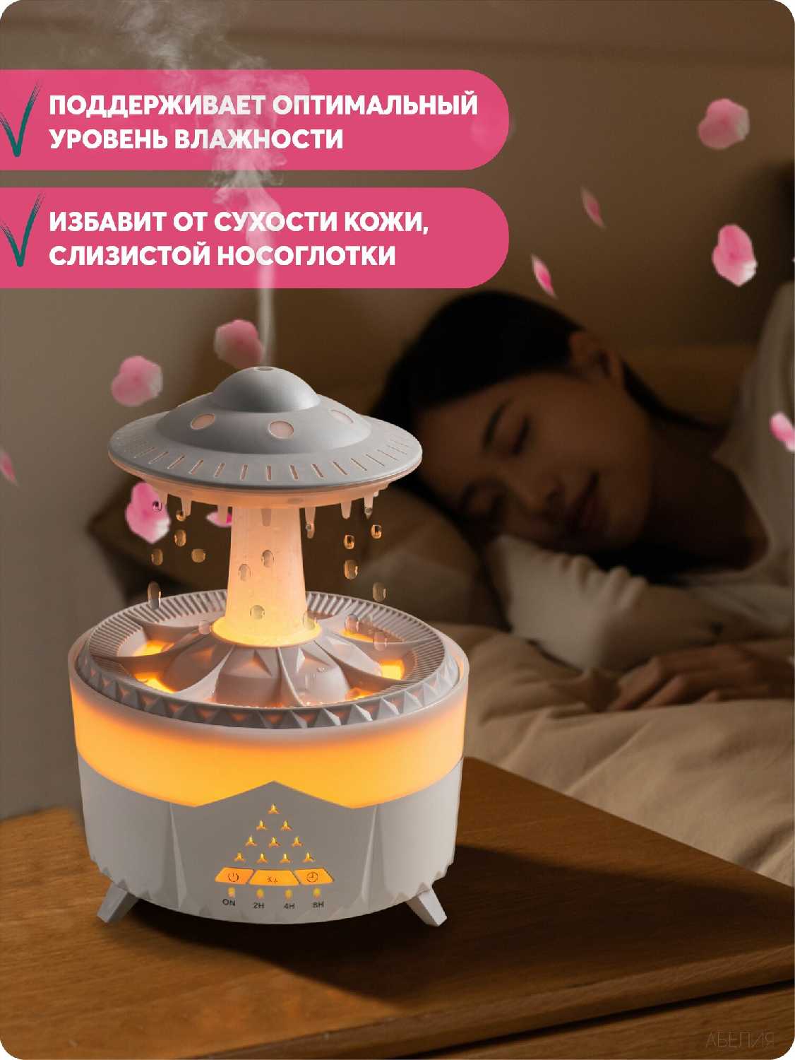 Увлажнитель воздуха Увлажнитель воздуха с подсветкой и эффектом пламени фотография 20