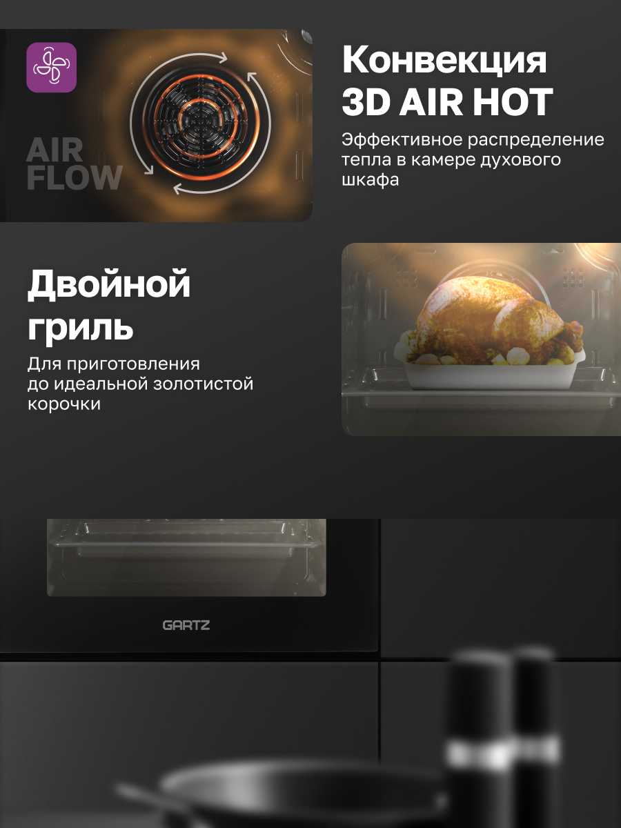 Духовой шкаф электрический GARTZ SmartCook (OBP690B) фотография 10