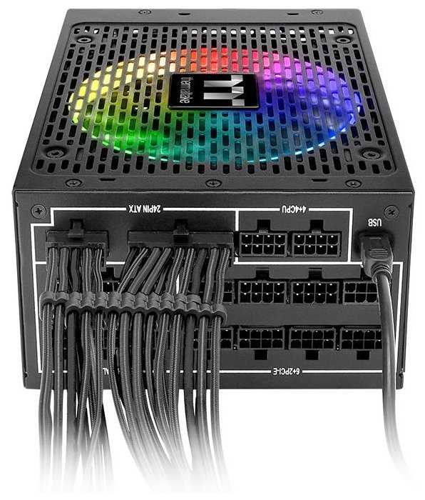 Блок питания Thermaltake Toughpower iRGB PLUS 1250W Titanium фотография 2