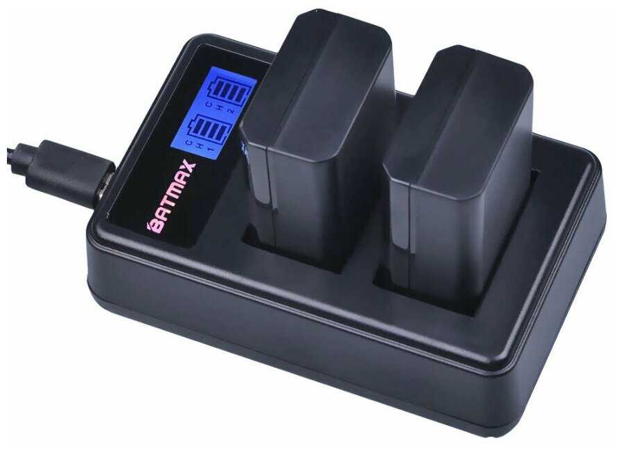 Комплект зарядного устройства и аккумуляторов для Sony Alpha Run Energy NP-FW50 фотография 1