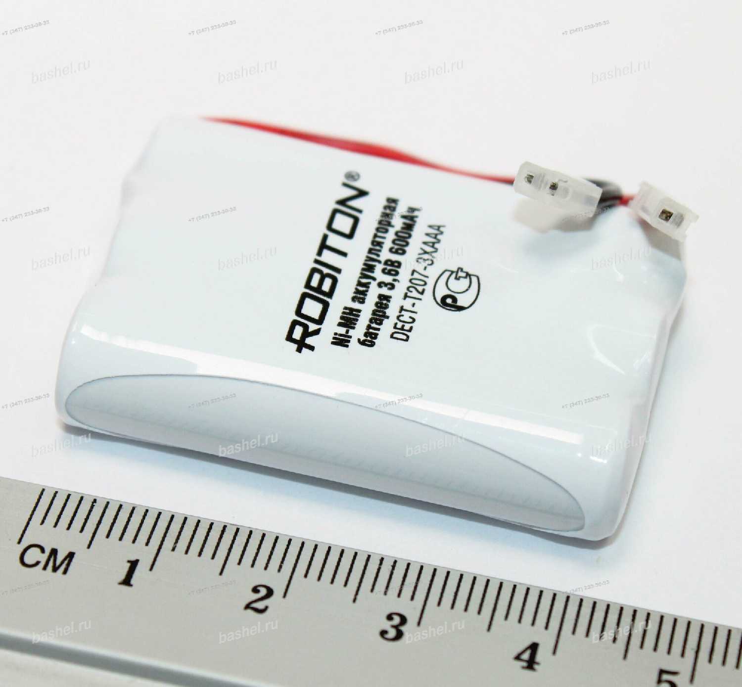 Ni-MH аккумуляторная батарея ROBITON DECT-T314-3X2/3AAA [3,6V 300мАч] фотография 6