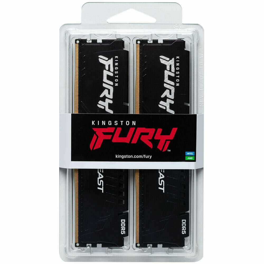 Оперативная память Kingston FURY Beast DDR5 (KF560C36BBE2K2-32) фотография 7