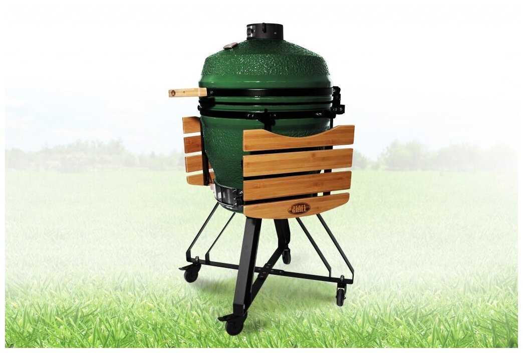 Керамический гриль-барбекю Start Grill PRO 22 дюйма/56см (зеленый) фотография 1