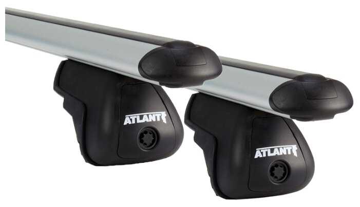 Багажник на крышу Atlant, 8827+8810, аэро дуги 1,1м на Шевроле Спарк 2010-2015 с рейлингами, арт:212124 фотография 1