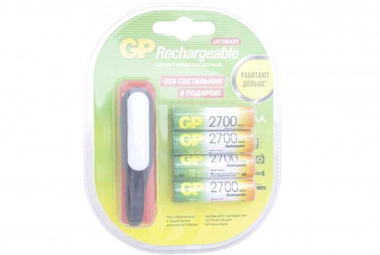 Аккумулятор GP Rechargeable 2700 Series AA фотография 15