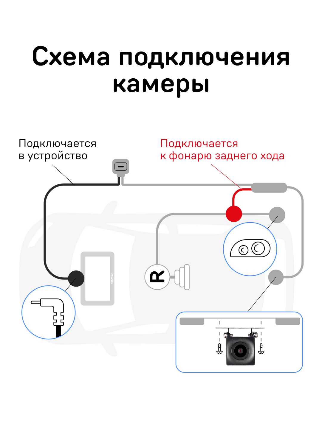 Камера заднего вида iBOX RearCam FHD11 фотография 4