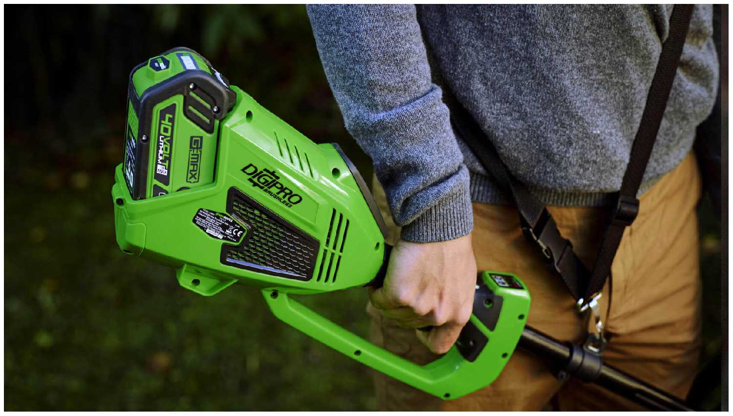 Триммер электрический Greenworks G-MAX 40V GD40BC (1301507) фотография 12