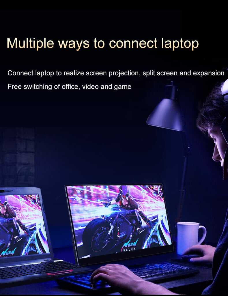 Портативный сенсорный монитор VCHANCE Портативный сенсорный монитор 4K OLED (VCHANCE) фотография 6