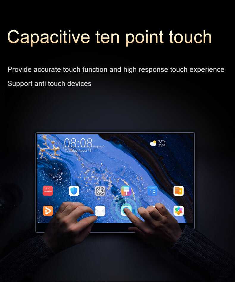 Портативный сенсорный монитор VCHANCE Портативный сенсорный монитор 4K OLED (VCHANCE) фотография 7