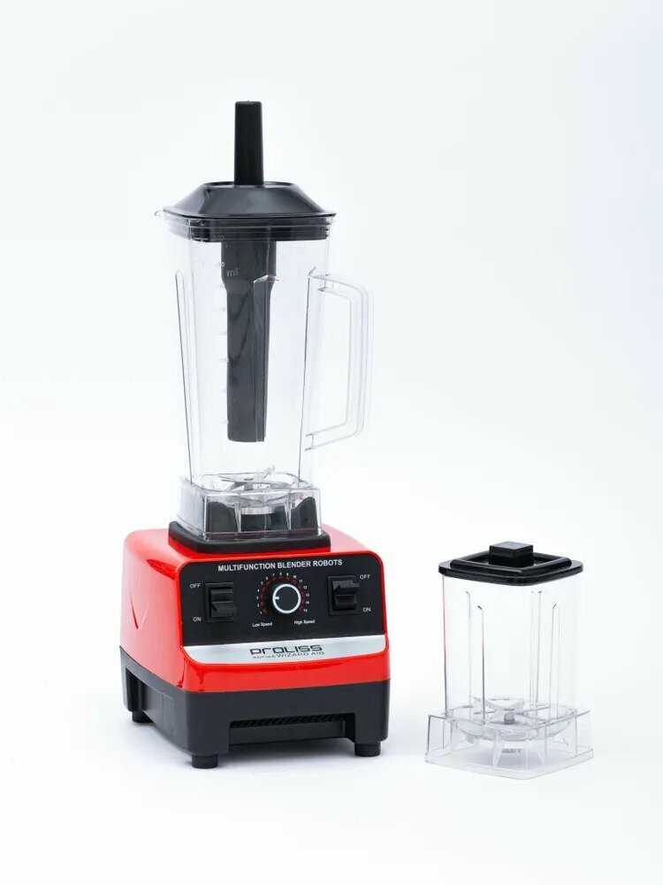 Блендер стационарный для смузи и коктейлей с измельчителем, 2 в 1, объем 2,5 литра, 5500 Вт фотография 1