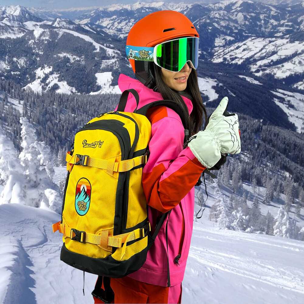Маска для сноуборда, горных лыж BroStuff powder yeti фотография 29