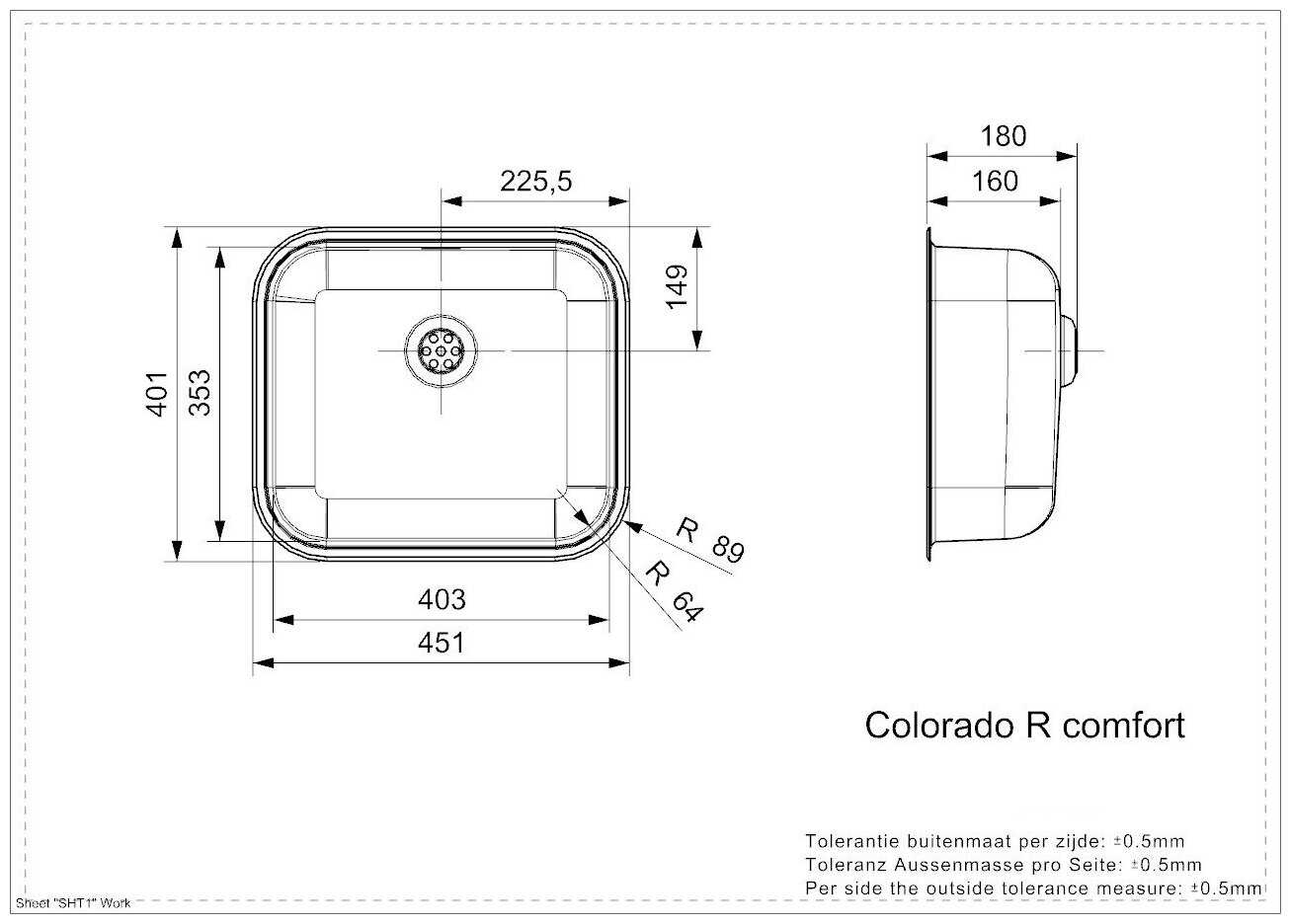 Кухонная мойка Reginox Colorado Comfort LUX OKG фотография 1