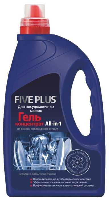 Гель для посудомоечной машины Five plus ALL in ONE концентрат