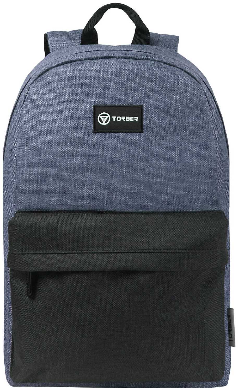 Влагозащитный рюкзак TORBER GRAFFI T8965-BLK-BRW, черный с карманом коричневого цвета 17 л