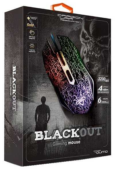 Игровая мышь Qumo Dragon War BlackOut M03 фотография 2