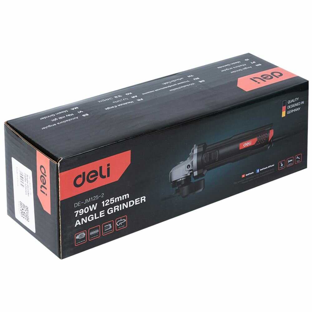 Угловая шлифмашина Deli Угловая шлифмашина Deli DL-JM115-E1 (750Вт, 115мм, 12000об/мин) фотография 16