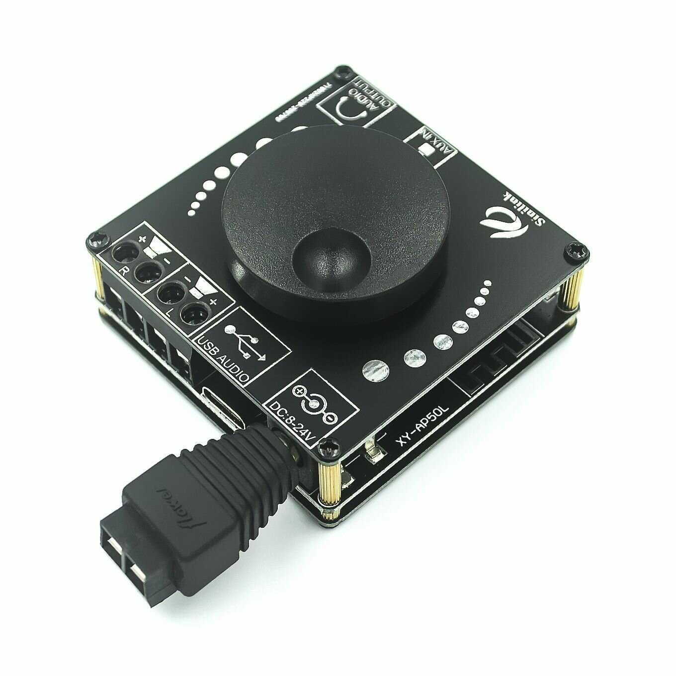 Стерео усилитель Двухканальный 50Вт x 2 с Bluetooth 5.0 фотография 3