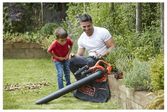 Аккумуляторная воздуходувка BLACK+DECKER GWC3600L20-QW фотография 4