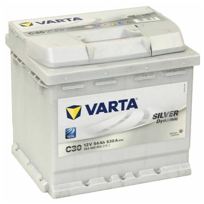 Автомобильный аккумулятор VARTA Silver Dynamic C30 (554 400 053) фотография 4