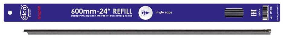 Лента стеклоочистителя ALCA Refill Single Edge 24
