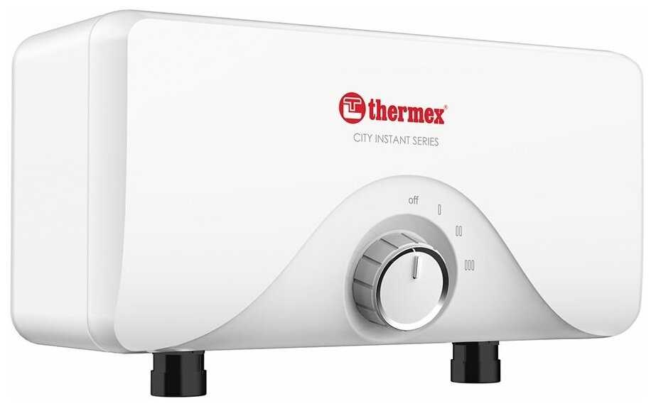 Проточный электрический водонагреватель Thermex City 3500, душ+кран фотография 1