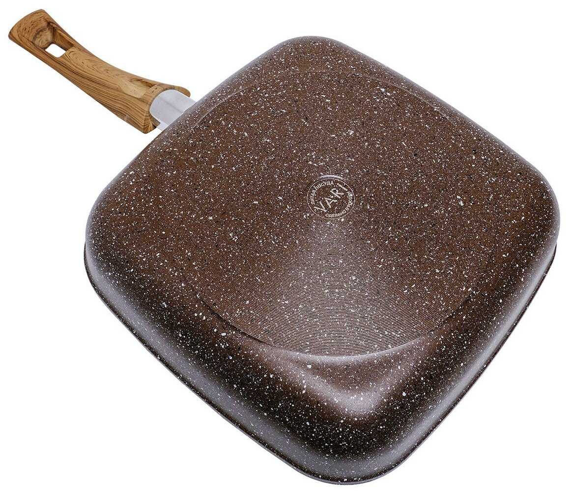 Сковорода-гриль квадратная литая Сила природы 26*26см фотография 13