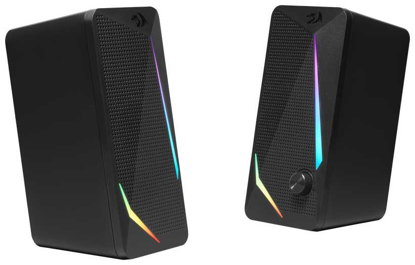 Колонки для компьютера Redragon Waltz 6 Вт / Акустическая система 2.0 USB + 3.5 jack , RGB фотография 14