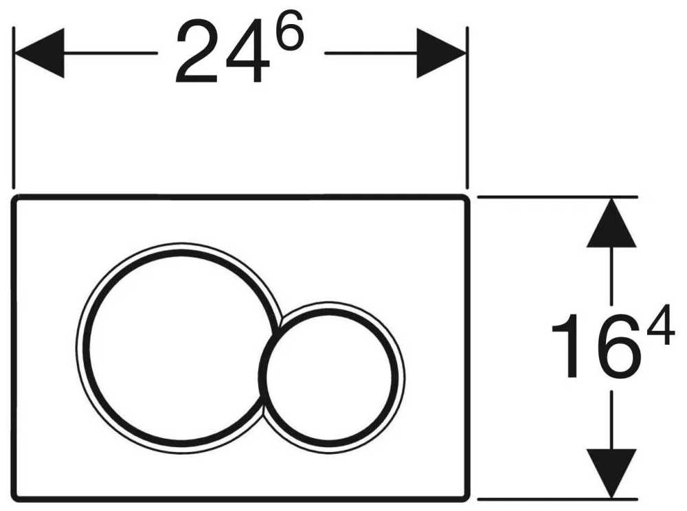 Кнопка смыва GEBERIT Sigma 01 (115.770. JQ.5) фотография 2