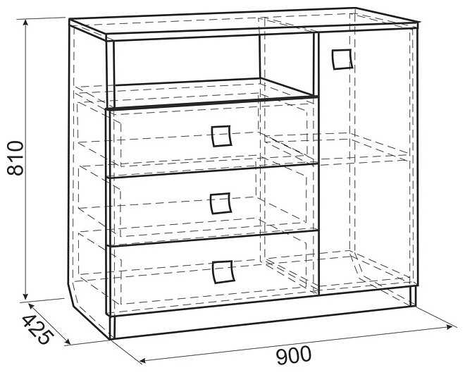 Бельевой комод MEBELSON Энерджи фотография 1