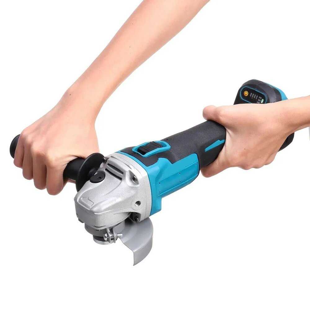 Аккумуляторная УШМ Drillpro 125 мм без АКБ, адаптирован к 18V батареи Makita фотография 17