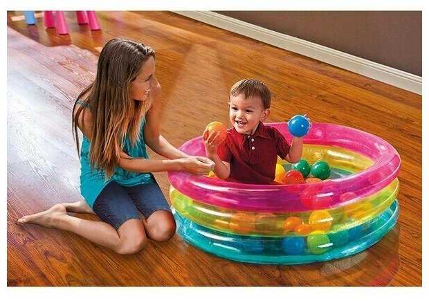 Бассейн Intex Classic Three Ring Baby Ball Pit (48674) фотография 6