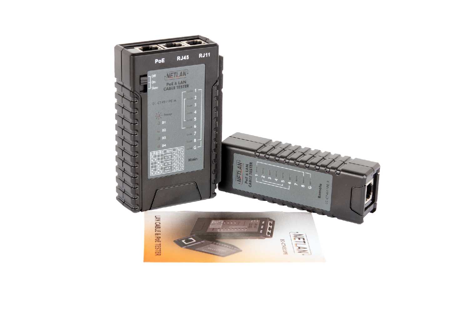 Тестер витой пары NETLAN Тестер витой пары (EC-CT4511PE) фотография 2