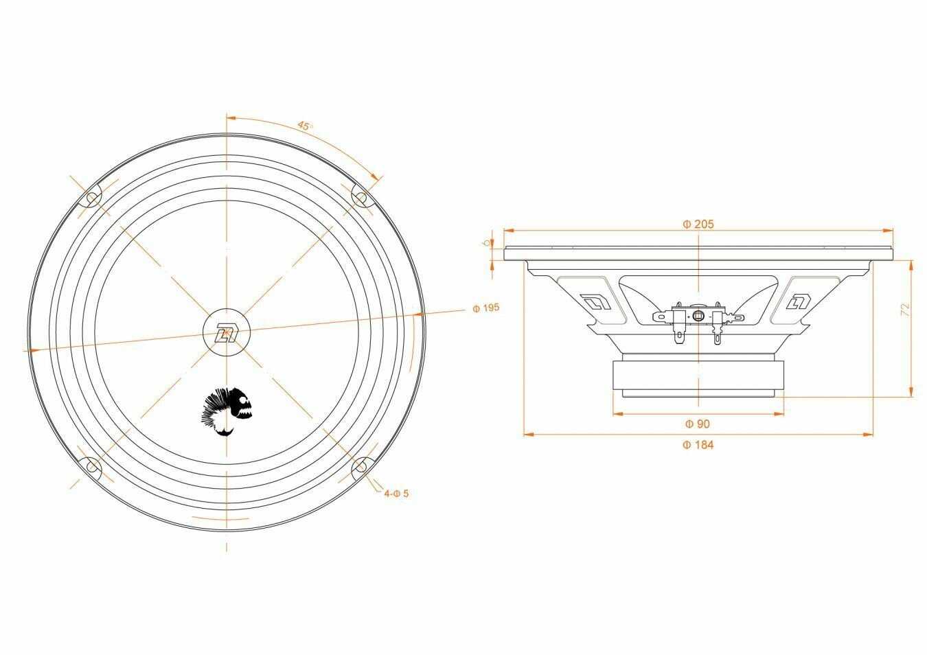 Колонки автомобильные DL Audio Piranha 200 V.2 фотография 4