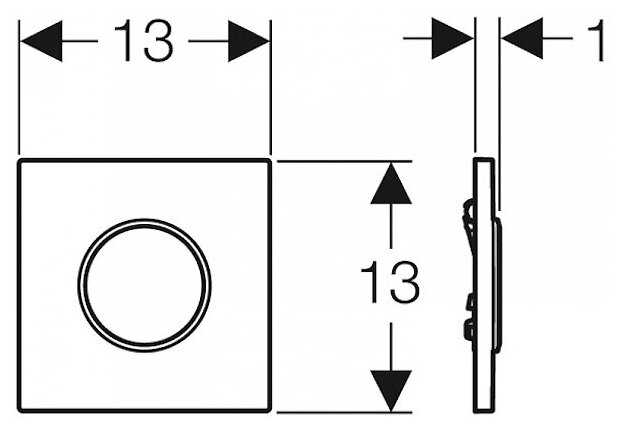 Кнопка смыва Geberit Sigma 10HyTronic (116.025.SN.1) фотография 7