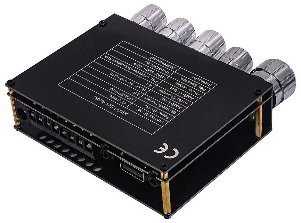 Цифровой аудио усилитель XY S100L [2.1 50W x2 + 100W] фотография 3