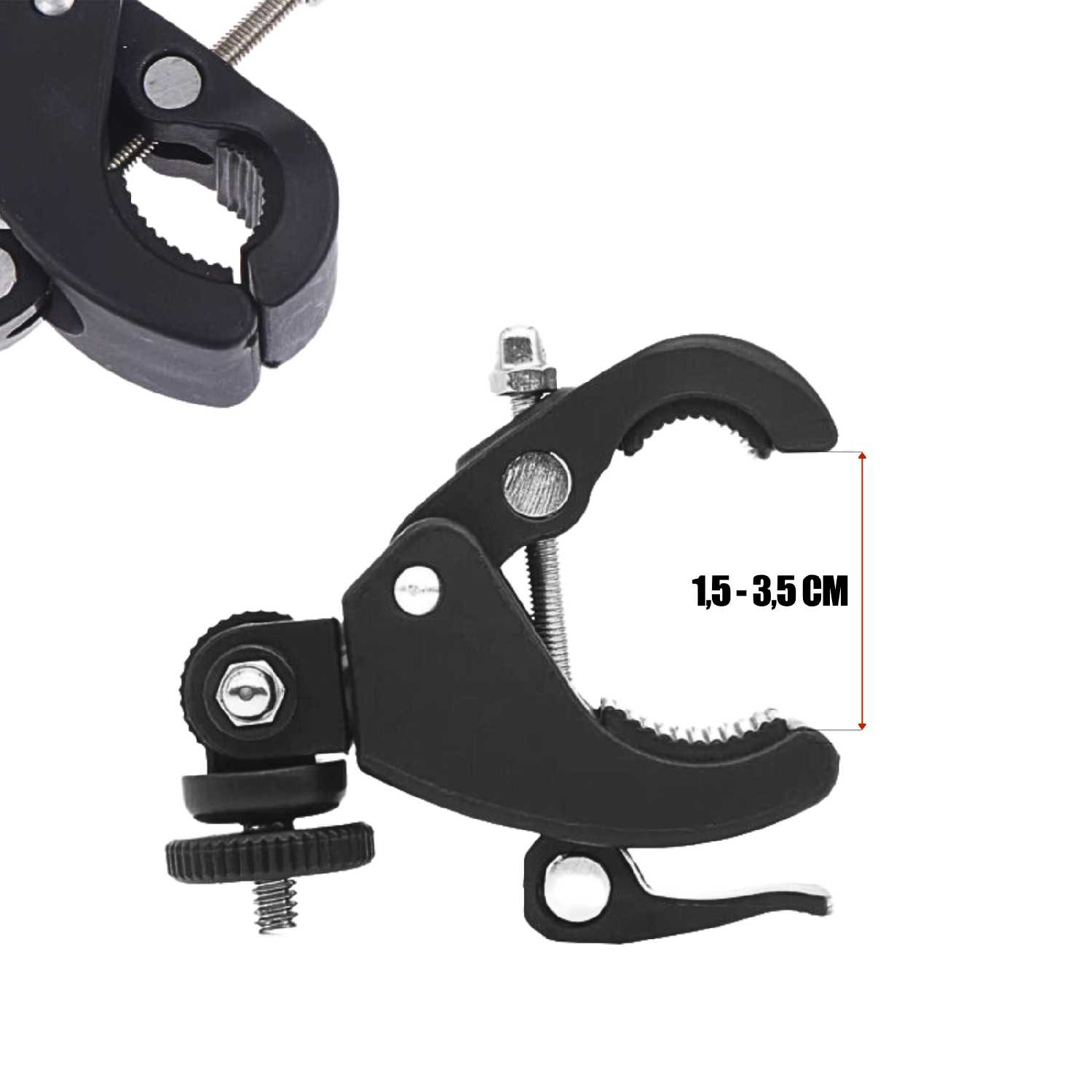 Крепление для камеры или держателя телефона на штативе кольцевой лампы фотография 5