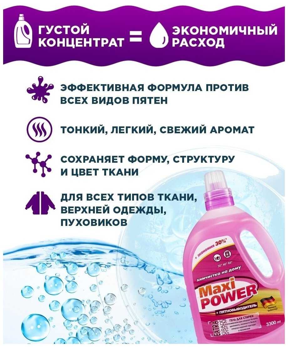 Гель концентрат Maxi Power + пятновыводитель (3300 мл) фотография 23