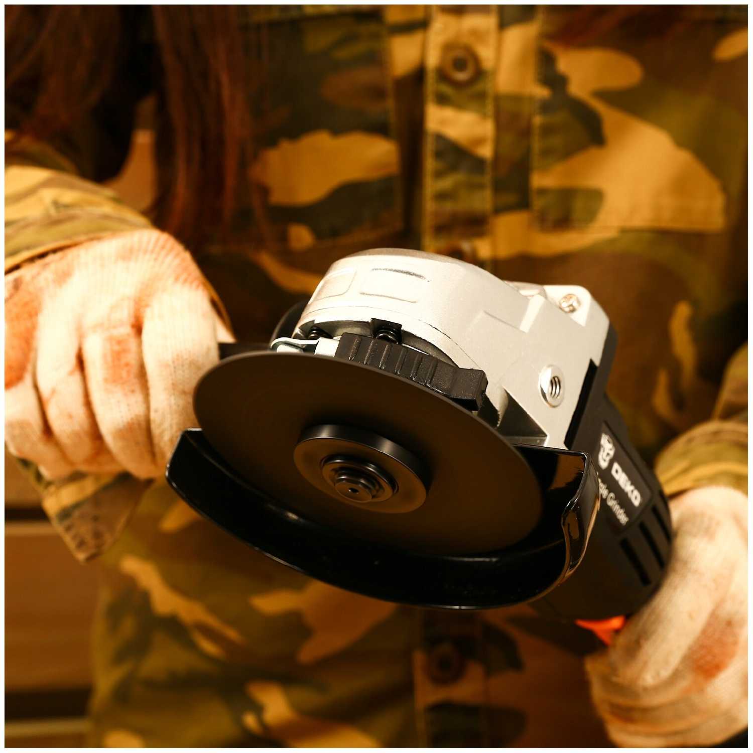 Аккумуляторная дрель-шуруповерт DEKO DKCD20 20В 1*2.0Ач и аккумуляторная УШМ DEKO DKAG20-125 20В 125 фотография 6