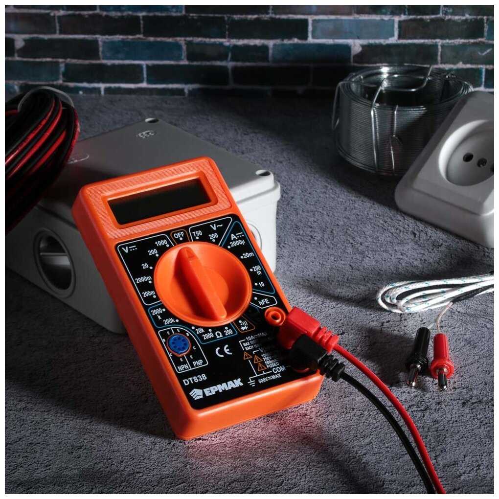 Мультиметр цифровой ЕРМАК DT-838 фотография 12