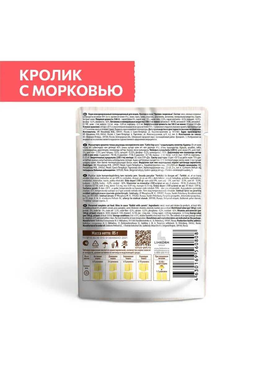 Сухой корм SIRIUS PREMIUM Сириус фотография 22
