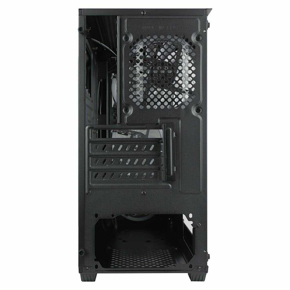 Корпус Ginzzu CL620 mATX 412см FAN, закаленное стекло боковая и передняя панель фотография 5