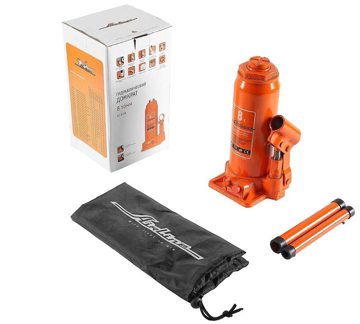 Домкрат бутылочный гидравлический AIRLINE AJ-B-08 фотография 1