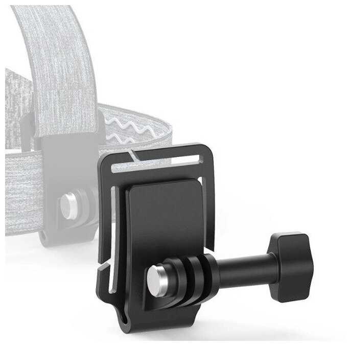 Двойное крепление на голову для GoPro, DJI, Osmo серого цвета TELESIN HEAD STRAP фотография 11