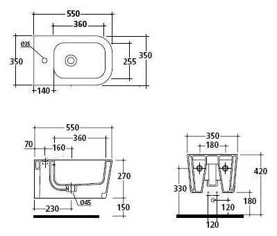 Биде подвесное GALASSIA Meg11 5412 фотография 1