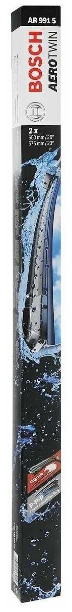 Щетка стеклоочистителя бескаркасная Bosch Aerotwin AR991S, 2 шт. фотография 18