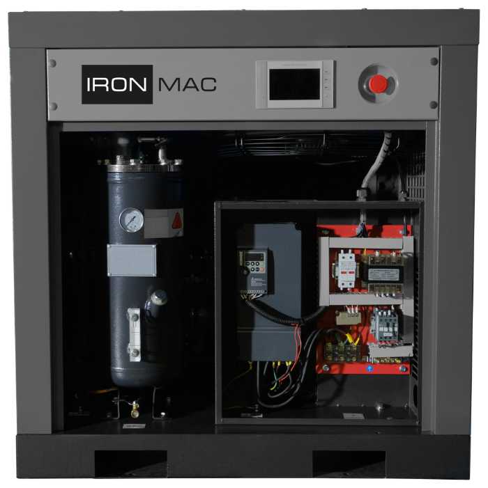 Компрессор масляный IRONMAC IC 10/8 AM, 7.5 кВт фотография 1